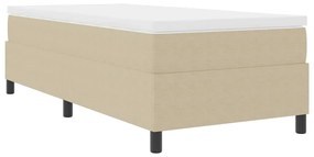 Cama Box Spring com colchão verde claro e cinza, 90 x 200 cm, tecido d