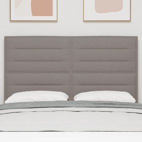 Cabeceira Design Lines Taupe 140 cm Tecido