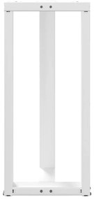 Pés de mesa de bar em forma de T, 2 peças, branco, 50x35x(90-91) cm, a