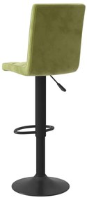 Bancos de bar 2 pcs veludo verde-claro