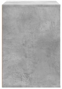 Cómoda com 3 Gavetas - 80x41x58 cm - derivados de madeira - cinzento c