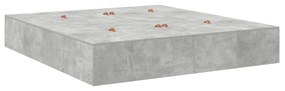 Cama com Arrumação vidaXL Cinza Concreto 180x200 cm