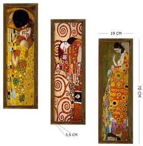 Pintura Decorativa em MDF Enquadrada KZM393 – Multicolor – 19 x 70 cm