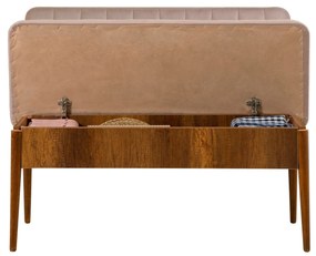 Conjunto de Mesa de Jantar Extensível Vina – Nogueira – 130x77x80 cm