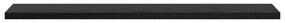 Conjunto com 4 Prateleiras Preto Carvalho 60x10x1,5 cm Madeira de Enge