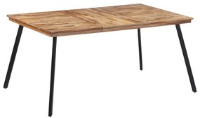 Mesa de jantar 169x98,5x76 cm madeira de teca maciça