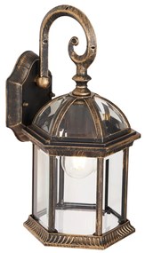 Candeeiro de Parede Exterior Clássico Ouro Antigo IP44 - Glasgow Clássico / Antigo