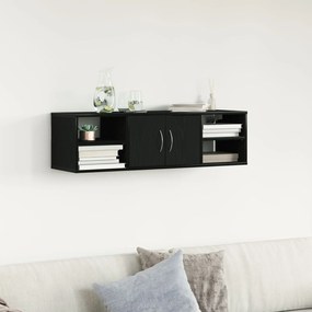 Prateleira montada na parede vidaXL Carvalho Preto 140x41x75 cm Madeir