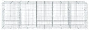 Cesto gabião com cobertura 500x100x150 cm ferro galvanizado