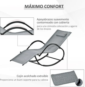 Espreguiçadeira de Exterior com Apoio para os Braços e Efeito de Vime