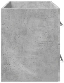 Armário lavatório 100x38,5x48 cm contraplacado cinzento cimento
