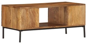 Mesa de centro 90x45x40 cm madeira de mangueira maciça