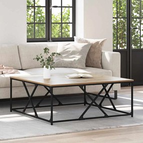 vidaXL Mesa de centro Carvalho Artesanal 100 x 100 x 40 cm