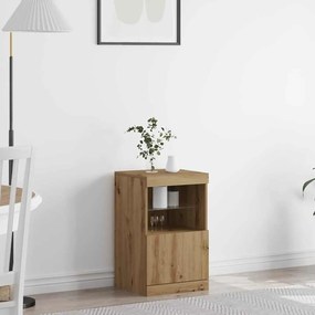 Sideboard vidaXL com Luzes LED Carvalho Artisan 41x37x67 cm