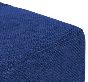 Sofá-cama 2 lugares com duas almofadas tecido azul