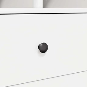 Mesa com Armazenamento Branca de Madeira de Engenharia