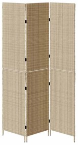 Divisória de Ambiente vidaXL 3 Painéis Dobrável Bege 146x200 cm Polira