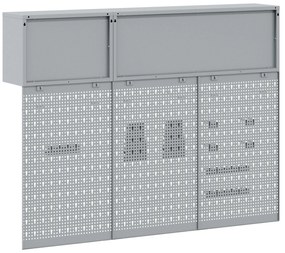 Conjunto de Armário e Painel de Ferramentas vidaXL com 5 Peças Montado