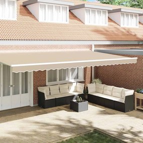 vidaXL Valência de toldos para estrutura de 6 m Bege 5,8x0,2 m