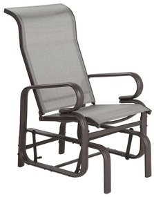 Cadeira de baloiço para jardim castanha BORGIO Beliani