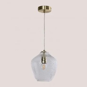 Lâmpada De Teto Suspensa Em Ferro E Cristal Taylor Dourado - Sklum