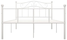 Estrutura de cama 140x200 cm metal branco