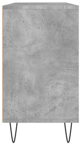 Móvel casa de banho 80x33x60 cm derivados madeira cinza cimento