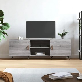vidaXL Móvel de TV 150x30x50 cm derivados de madeira cinzento sonoma