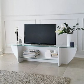 TV Stand Lily – Branco – 158 cm x 40 cm x 35 cm