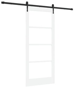 Porta Deslizante vidaXL com Conjunto de Ferragens "ORKDAL" Branca 86x1