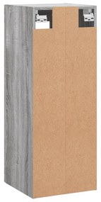 Armário de parede 34,5x34x90 cm cinzento sonoma