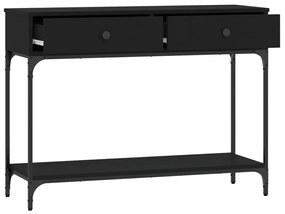 Mesa consola 100x34,5x75 cm derivados de madeira preto