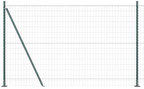 Cerca Euro com 13 postes, 1,2 x 25m, em aço galvanizado