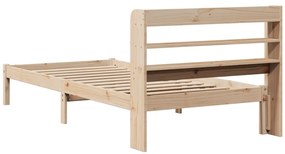 Cama sem colchão 90x200 cm madeira de pinho maciça