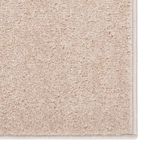 Tapete de pelo curto 160x230 cm bege-escuro