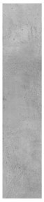 Estante de parede 90x16x78 cm contraplacado cinzento cimento