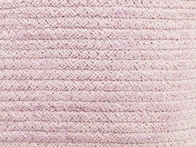 Conjunto de 2 cestos em algodão rosa pastel CHINIOT Beliani