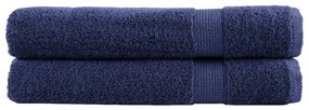 Toalhas premium SOLUND 2 pcs 100x200 cm 600 gsm azul-marinho