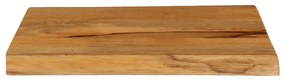 Tampo de mesa c/ borda viva 70x40x2,5 cm mangueira maciça