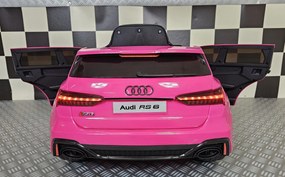 Carro elétrico para Crianças Audi RS6 12V Rosa