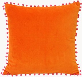 Almofada de veludo Pompom