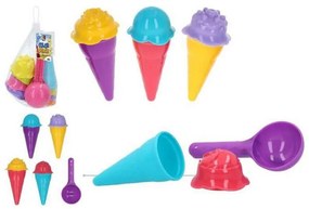 Conjunto de Brinquedos de Praia Ice Cream Color Beach (9 Pcs)