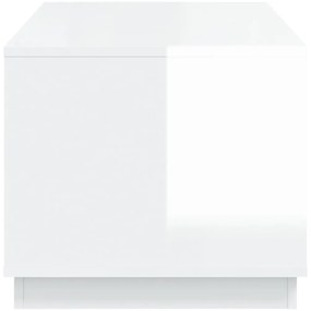 Mesa de centro 102x50x44 cm derivados madeira branco brilhante