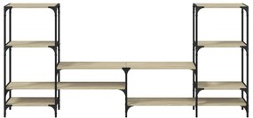 Armário TV 206,5x28,5x95cm derivados de madeira carvalho sonoma