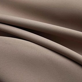 Cortina blackout c/ argolas metal 290x245 cm cinza-acastanhado