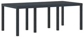 Conjunto de Jantar para Jardim 9 pcs Antracite Polipropileno