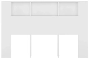 Armário de cabeceira 160x18,5x104,5 cm branco