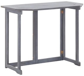 Mesa de varanda dobrável 90x50x74 cm madeira de acácia maciça