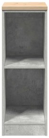 Armário de arrumação de garagem betão cinzento 30x51x85 cm