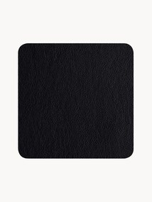 Bases para copos quadrado em pele sintética Pik, conjunto de 4